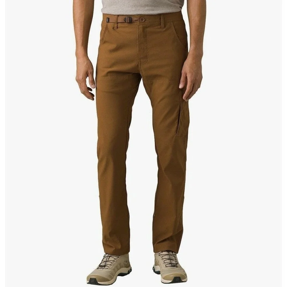 NEW prAna Men's Stretch Zion Slim Pants II in Sepia Brown 34 x 30